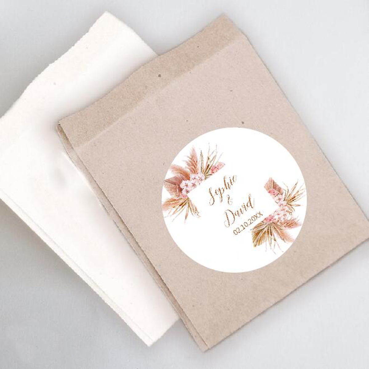 96Pcs Pampas Grass Stickers fo - Personalised Candle Label 评论和价格
