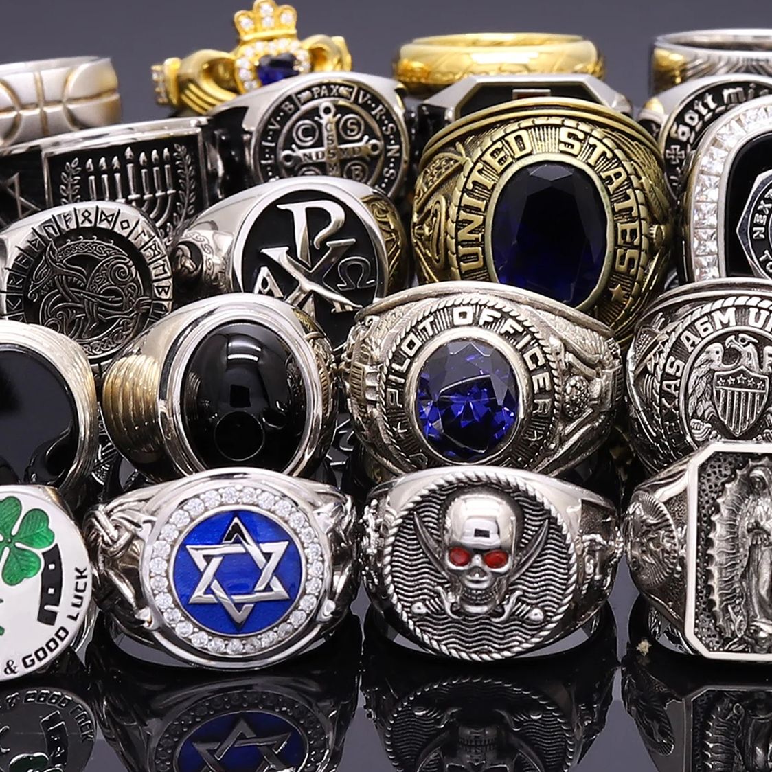 Custom Rings Contact  Us To Ch - Initial Ring Custom 评论和价格