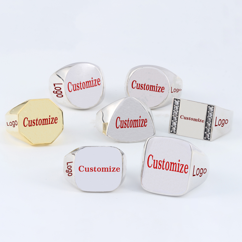 Custom Rings Contact  Us To Ch - Initial Ring Custom 评论和价格