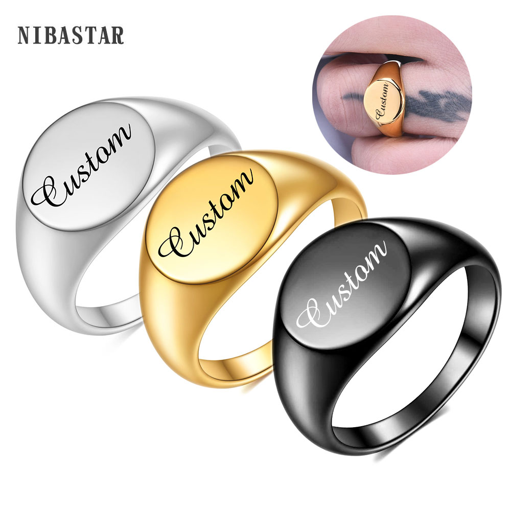 Personalised Initial Engrave C - Initial Ring Custom 评论和价格