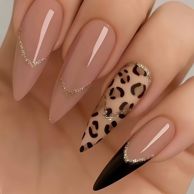 24PCSPurple Press on Nails Med - Pressed Flower Art 评论和价格