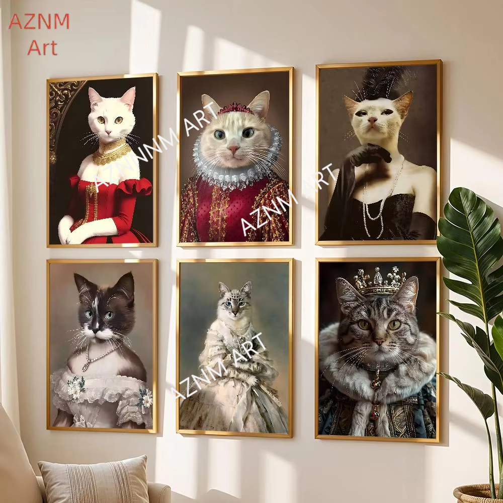Renaissance Royal Cat Funny Po - Pet Portrait Custom 评论和价格