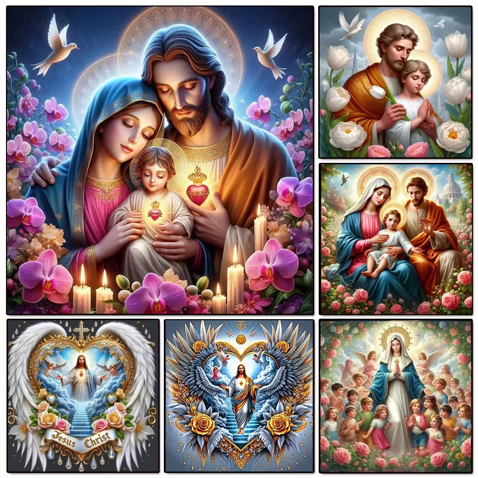 1PC frameless DIY Diamond Pain - Photo Mosaic Print 评论和价格