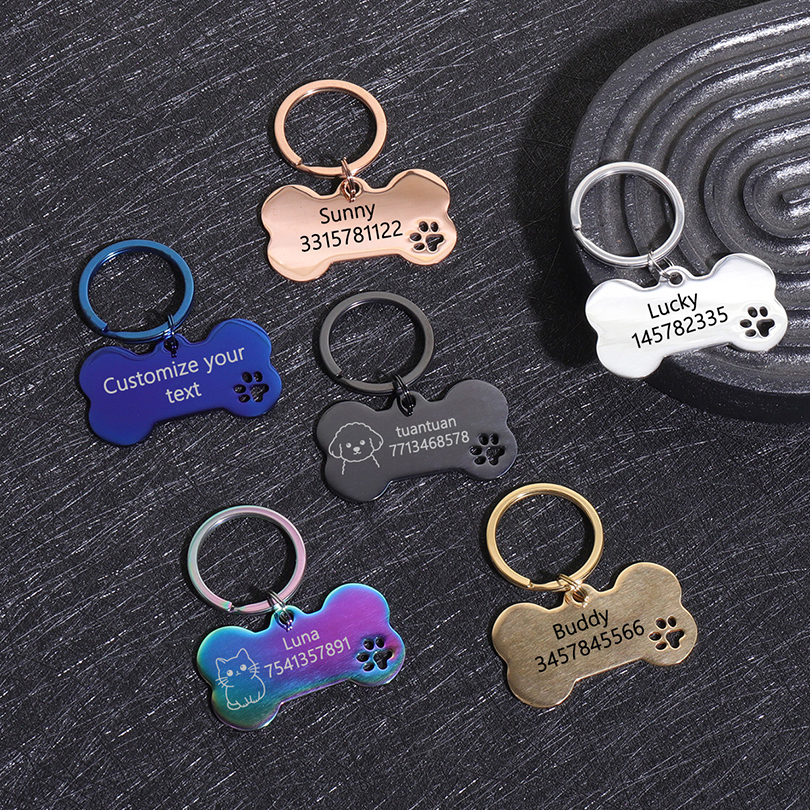 Custom Name Dog Tags Personali - Pet Portrait Custom 评论和价格