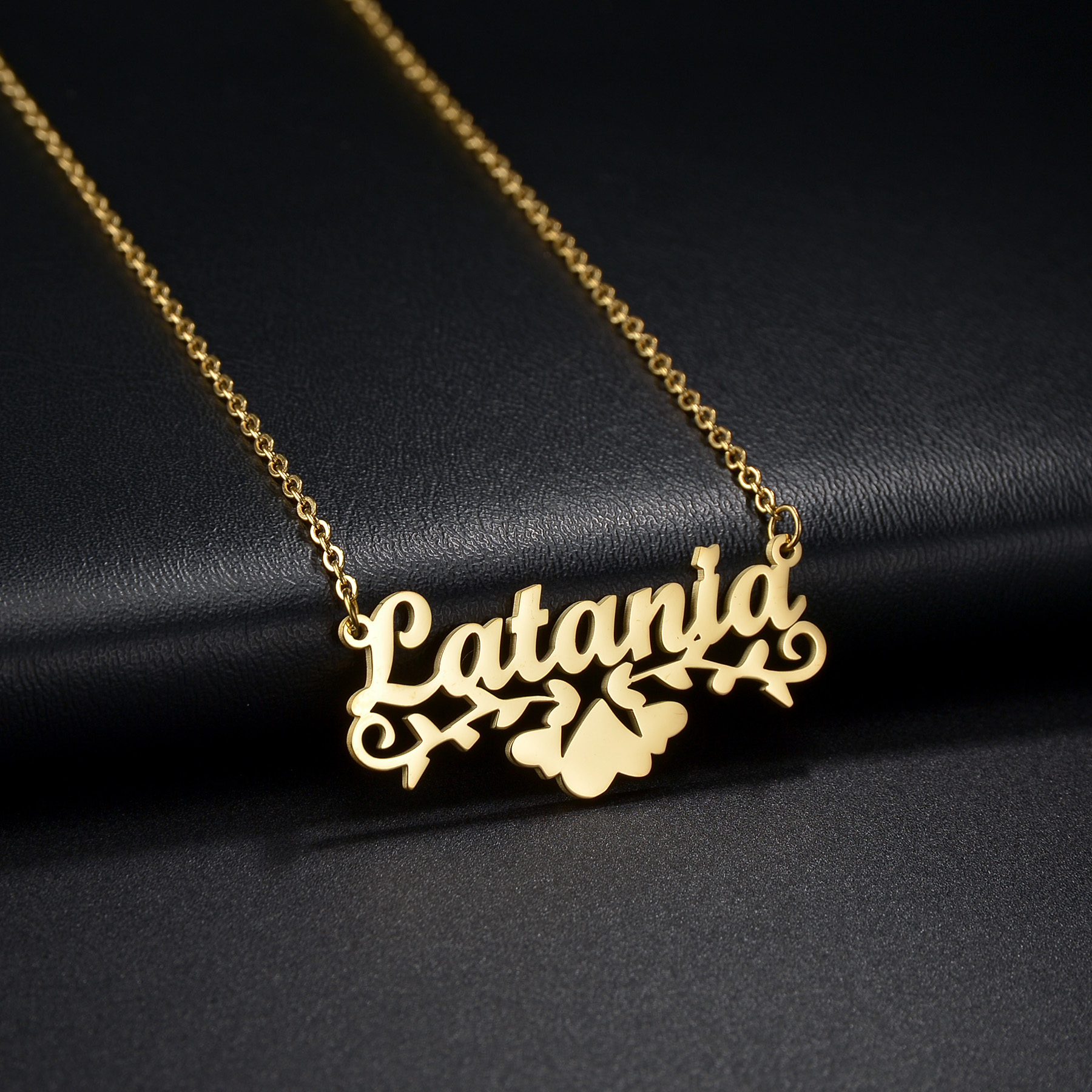 Atoztide Personalized Custom P - Birth Flower Necklace 评论和价格