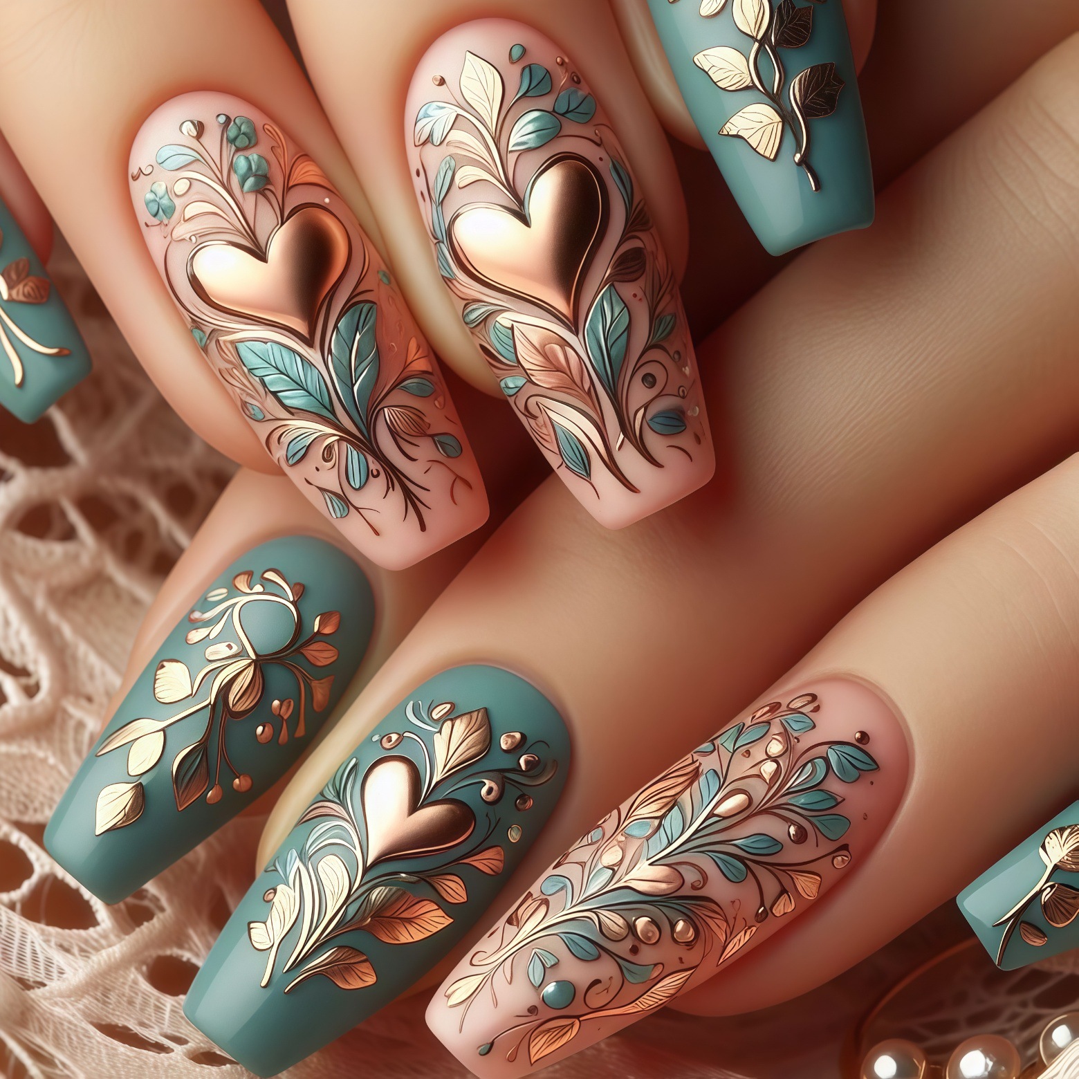 24pcs/set 3D fake nails for wo - Pressed Flower Art 评论和价格