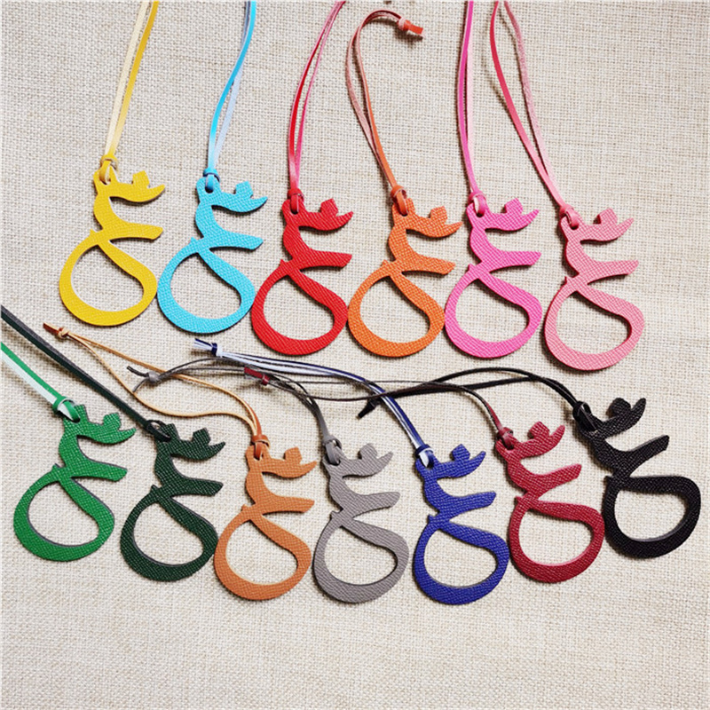 Natural Leather Keychain with  - Monogram Keychain Leather 评论和价格