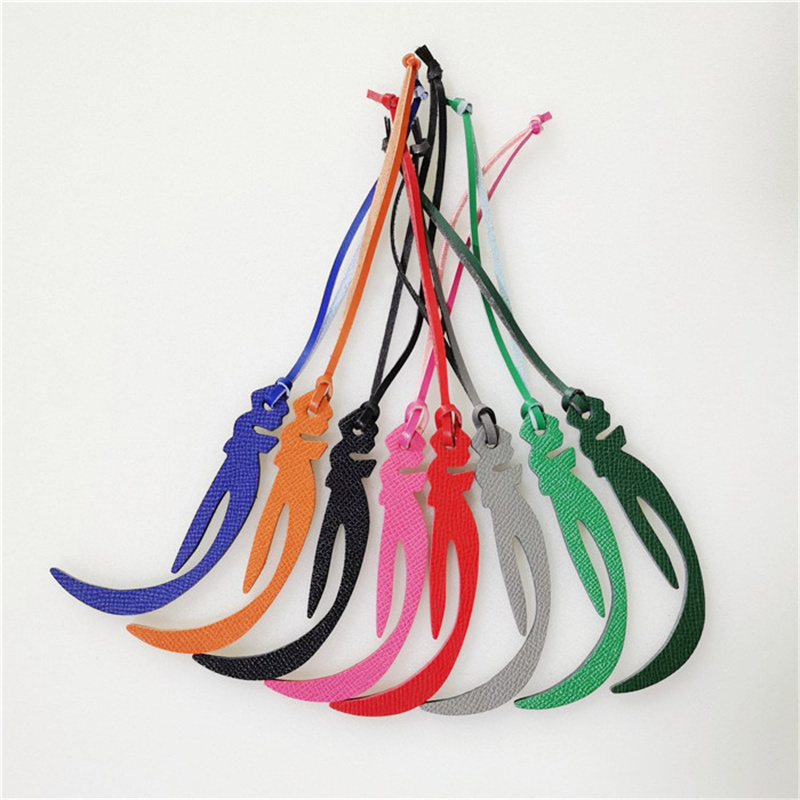 Natural Leather Keychain with  - Monogram Keychain Leather 评论和价格