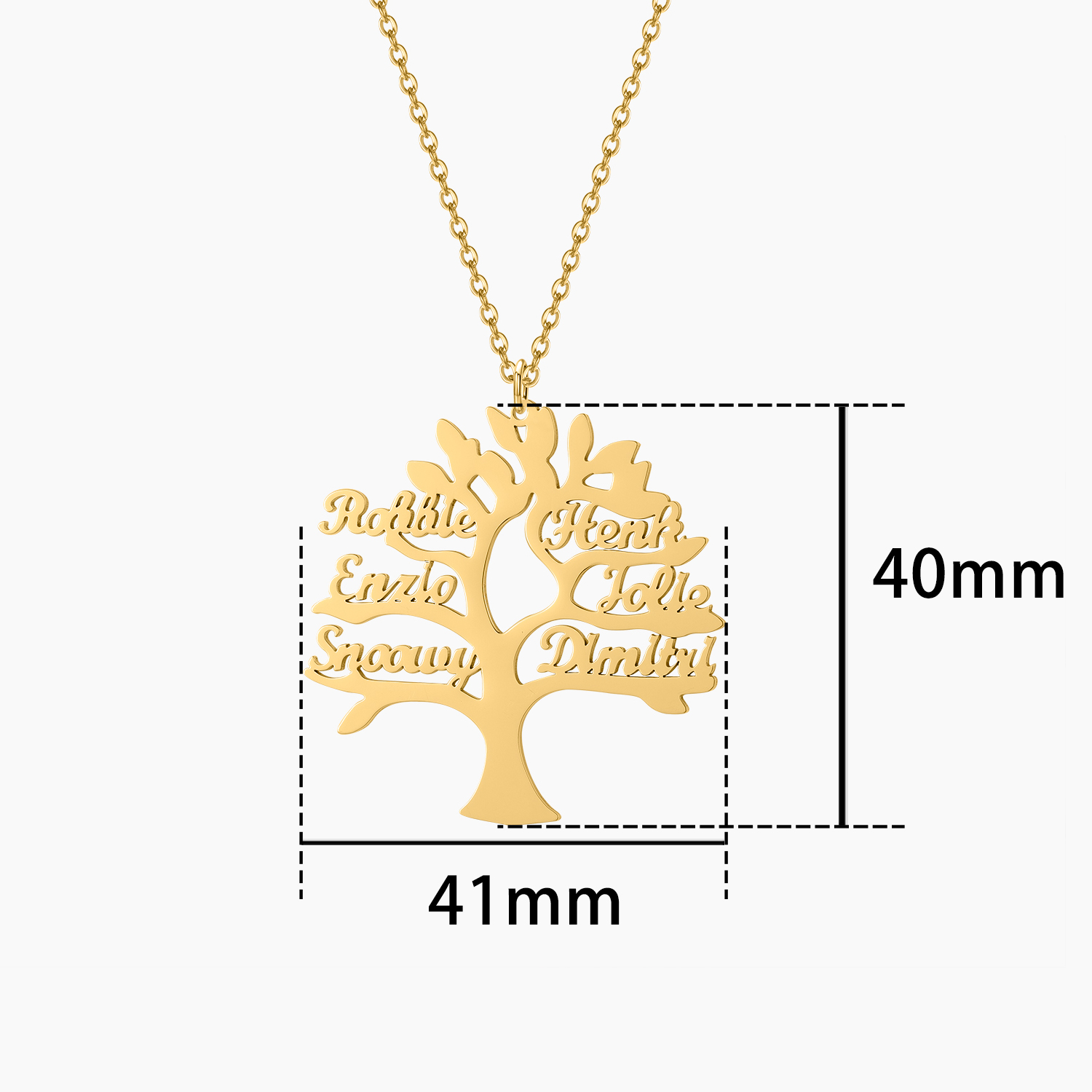 Qitian Custom Personalized Tre - Name Necklace Custom 评论和价格
