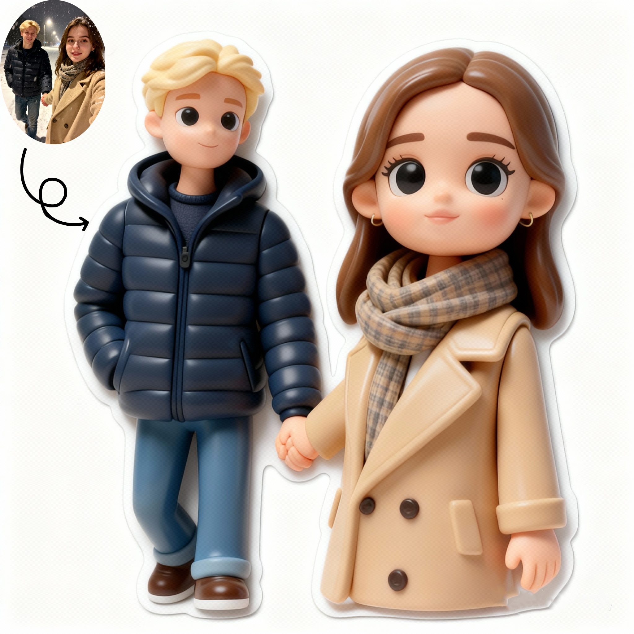 Personalized 3D Cartoon Charac - Custom Star Map 评论和价格