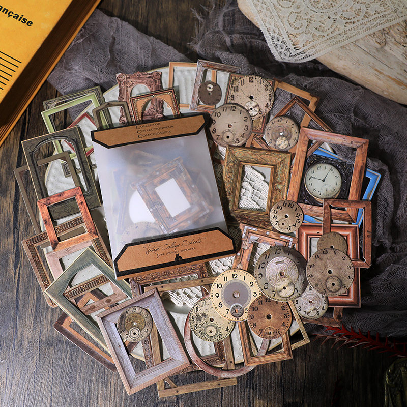 32pcs Vintage Embossed Photo F - Engraved Wood Frame 评论和价格