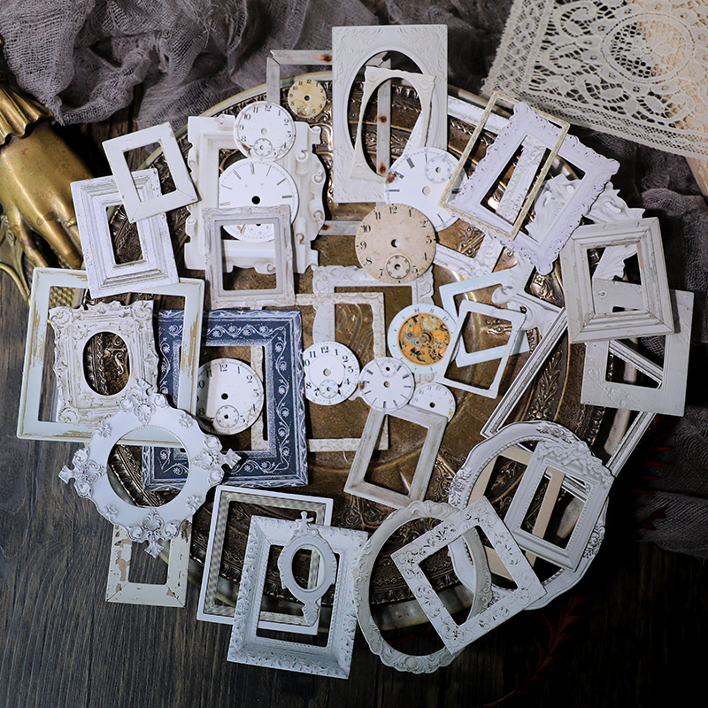 32pcs Vintage Embossed Photo F - Engraved Wood Frame 评论和价格