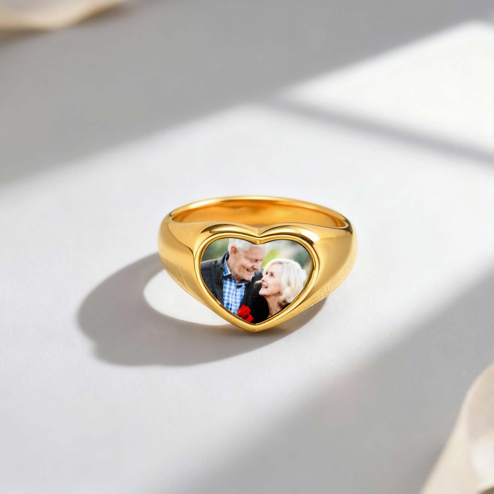 Custom Photo Signet Ring for W - Initial Ring Custom 评论和价格