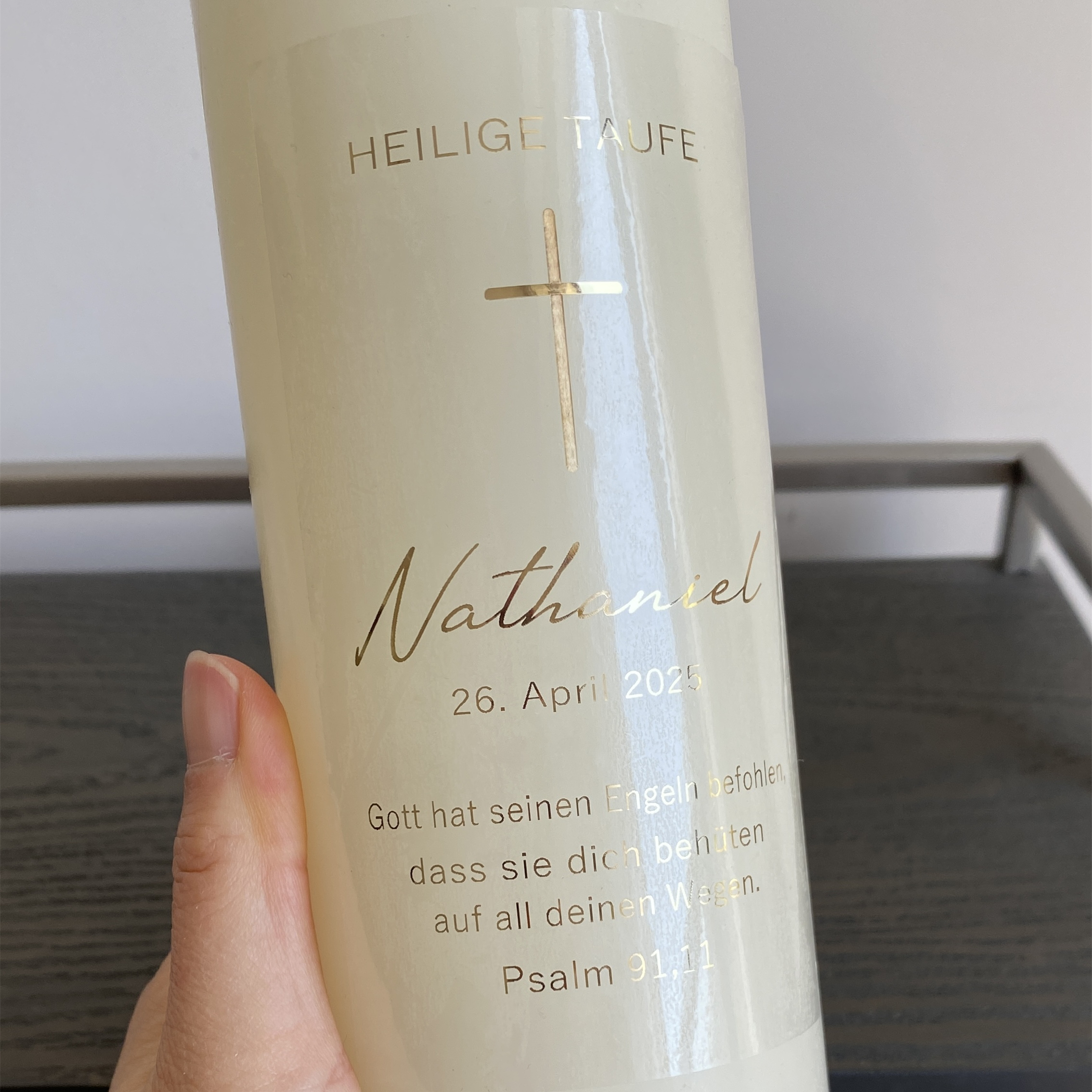 Personalized My Holy Baptism C - Personalised Candle Label 评论和价格