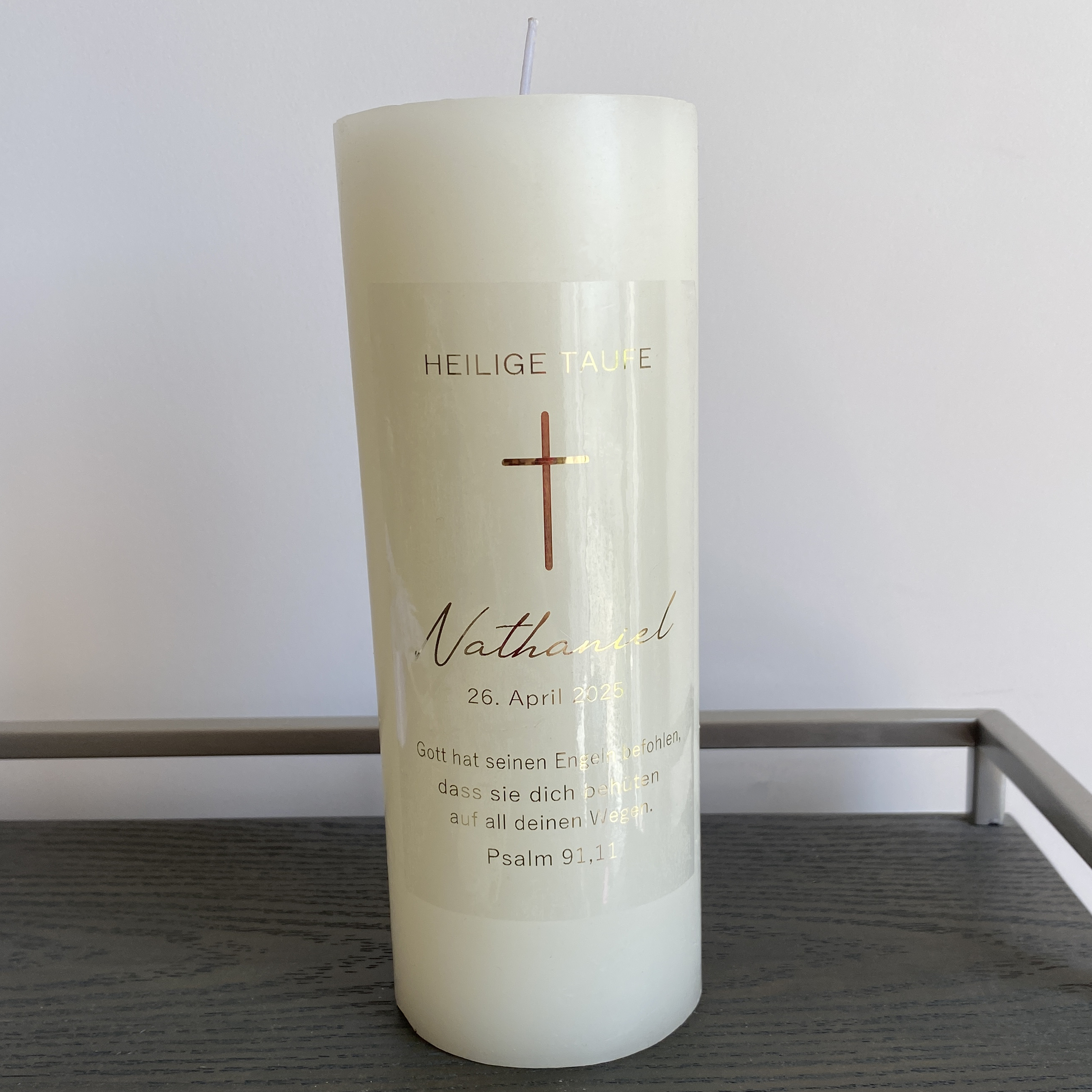 Personalized My Holy Baptism C - Personalised Candle Label 评论和价格