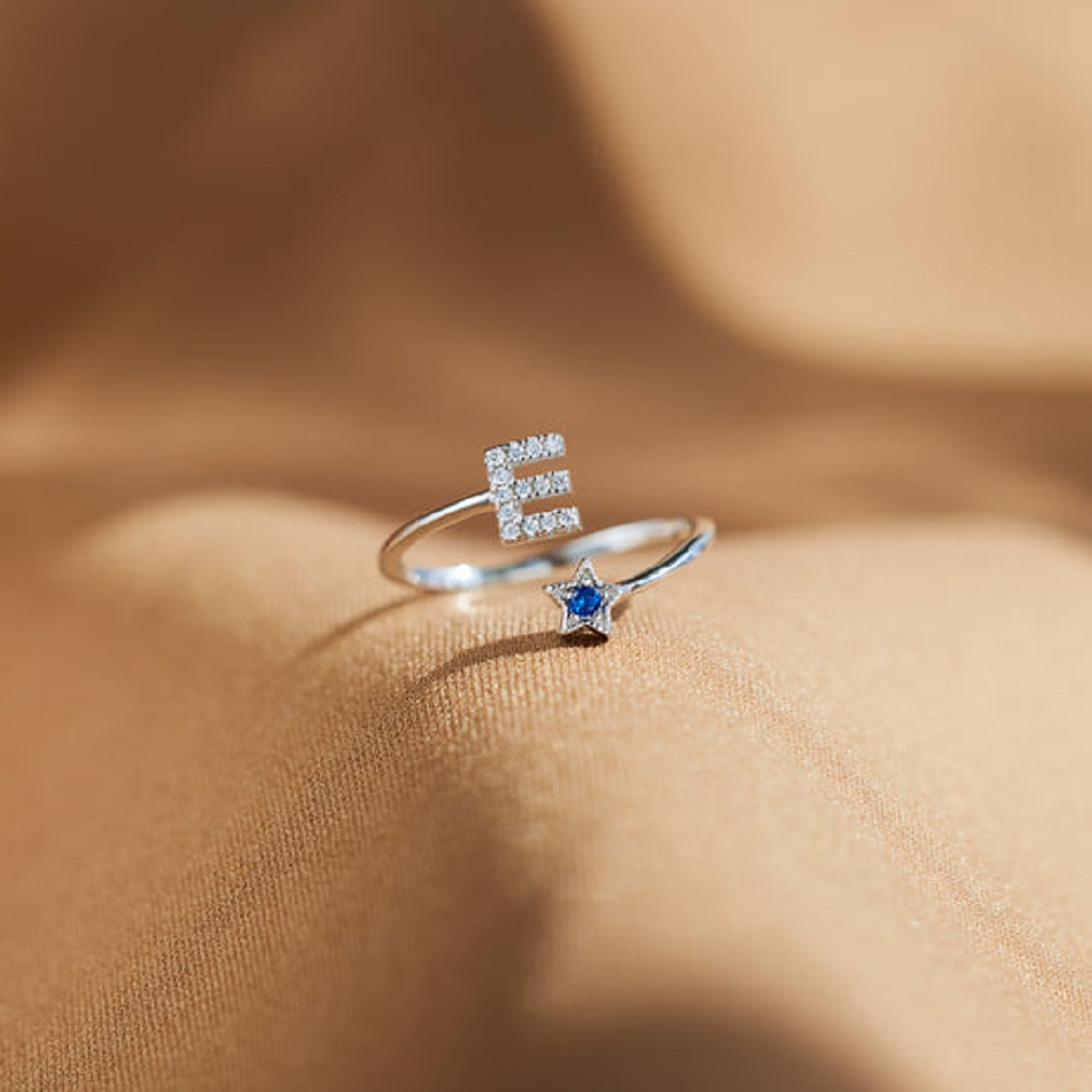 YOU WERE BORN TO SHINE INITIAL - Initial Ring Custom 评论和价格