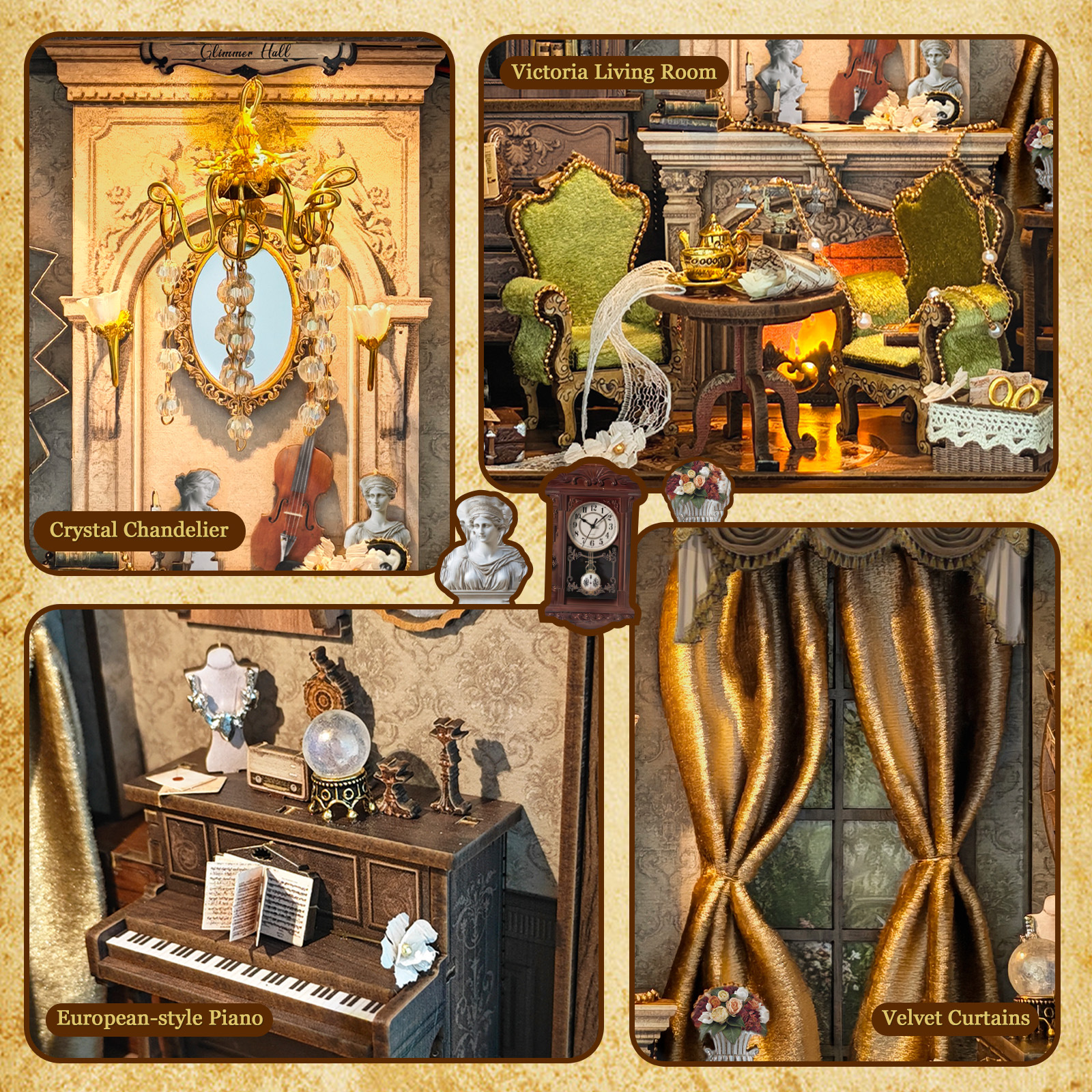 DIY Wooden Glimmer Hall Photo  - Engraved Wood Frame 评论和价格