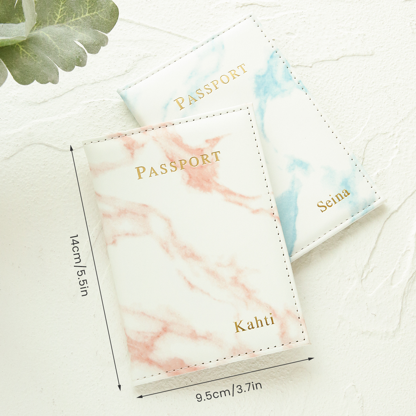 2PCS Custom Couple Passport Ho - Personalized Name Box 评论和价格