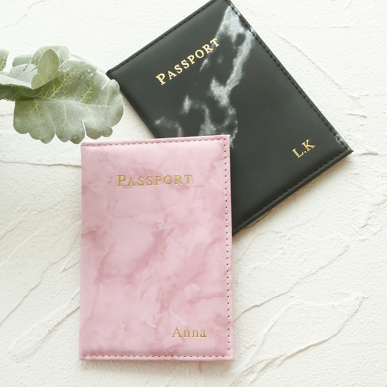 2PCS Custom Couple Passport Ho - Personalized Name Box 评论和价格