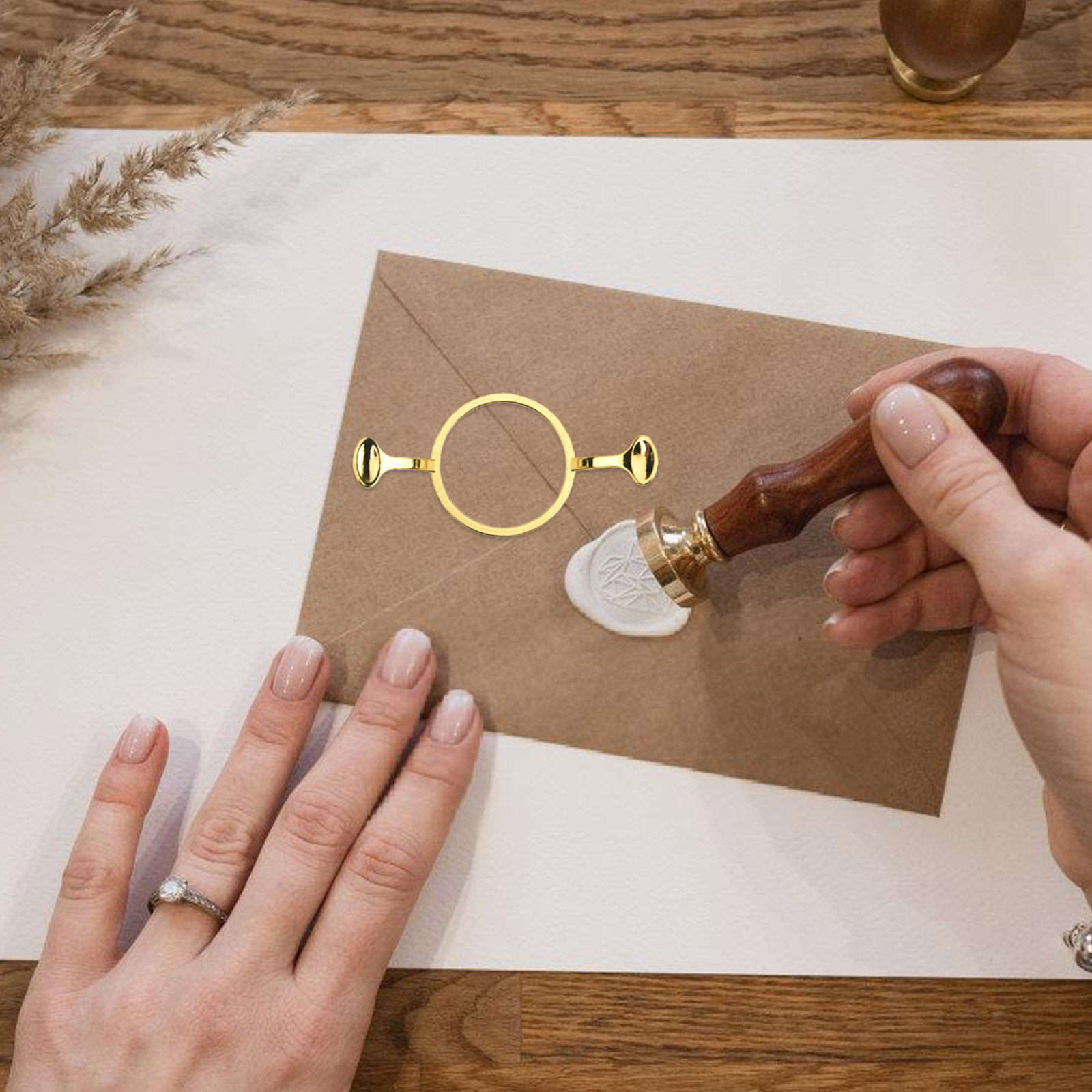 1Set Wax Seal Stamp Kit Metal  - Wax Seal Letter Kit 评论和价格