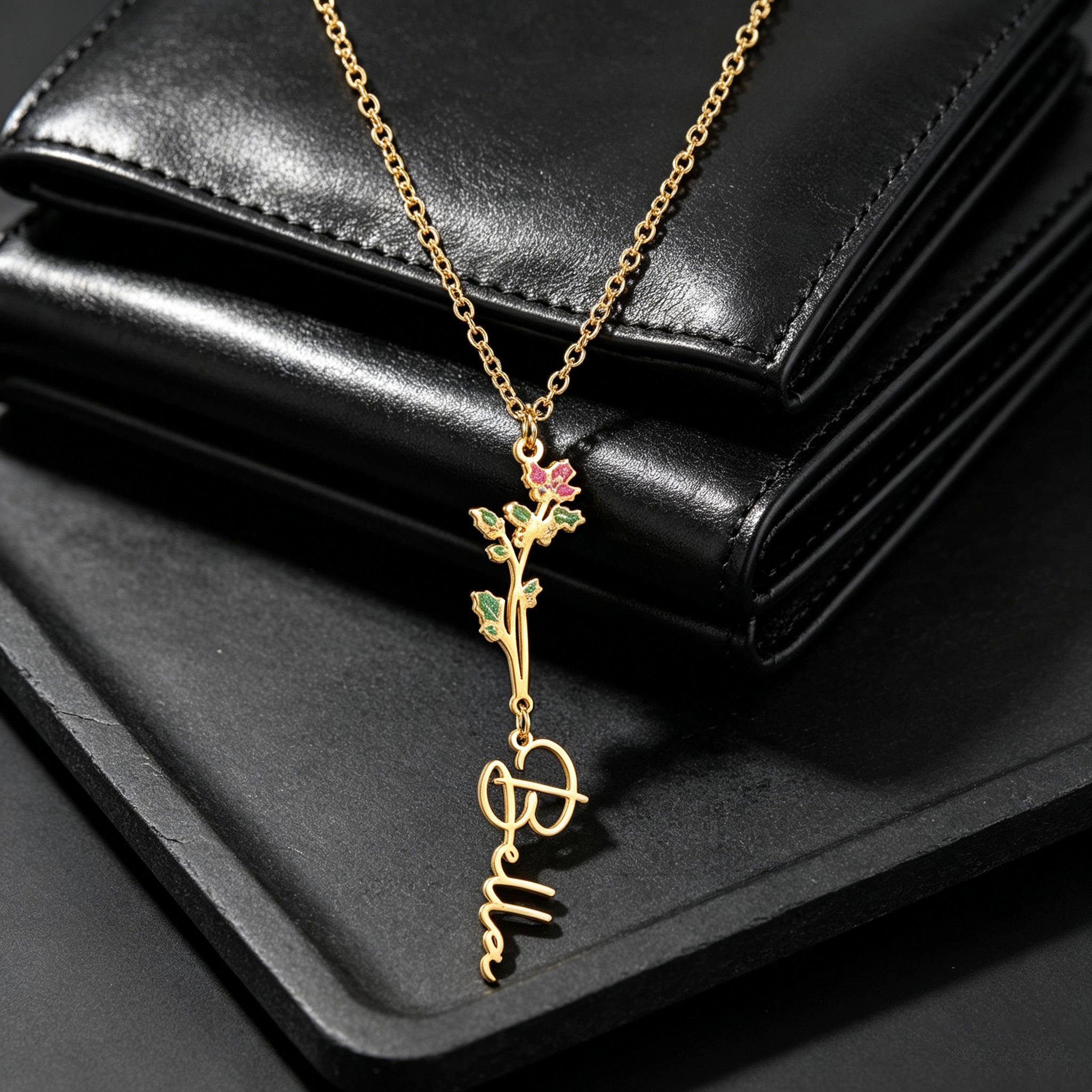 Acheerup Custom Name Necklace  - Birth Flower Necklace 评论和价格