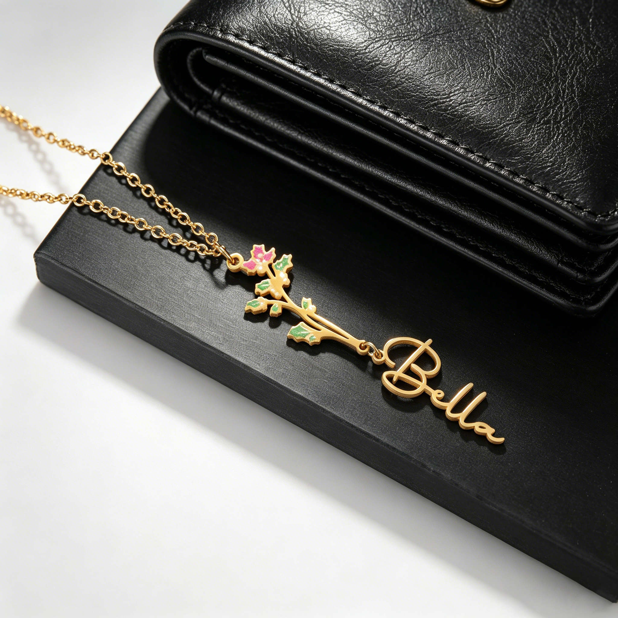 Acheerup Custom Name Necklace  - Birth Flower Necklace 评论和价格