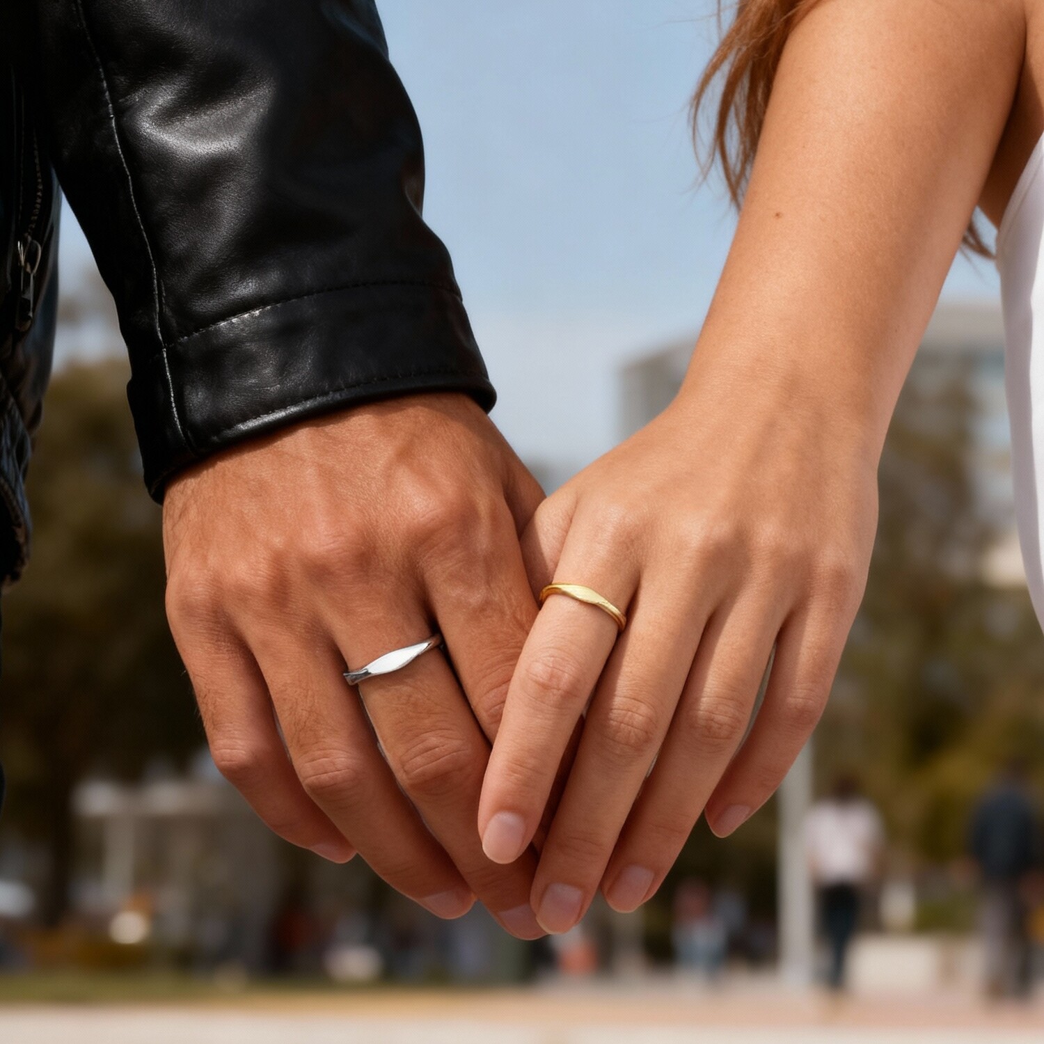 Minimalist Couple Ring for Men - Initial Ring Custom 评论和价格