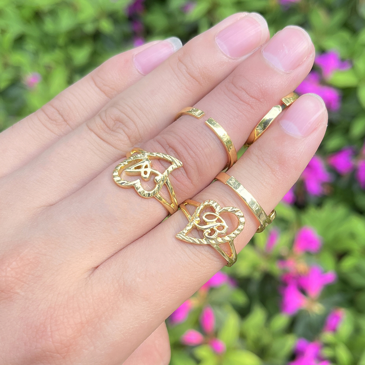 Wholesale Custom 26 Initials H - Initial Ring Custom 评论和价格