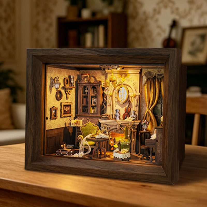 DIY Wooden Miniature Model Kit - Engraved Wood Frame 评论和价格