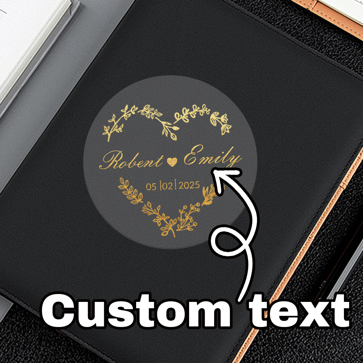 Custom Gold Foil Wedding Stick - Personalised Candle Label 评论和价格